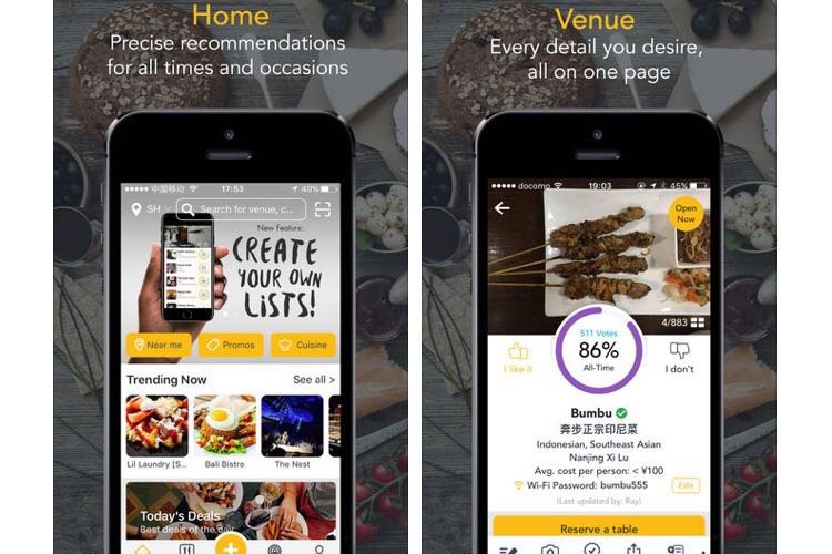 Bon App, Asia&#039;s Restaurant Recommendation and Review App, Comes to Beijing