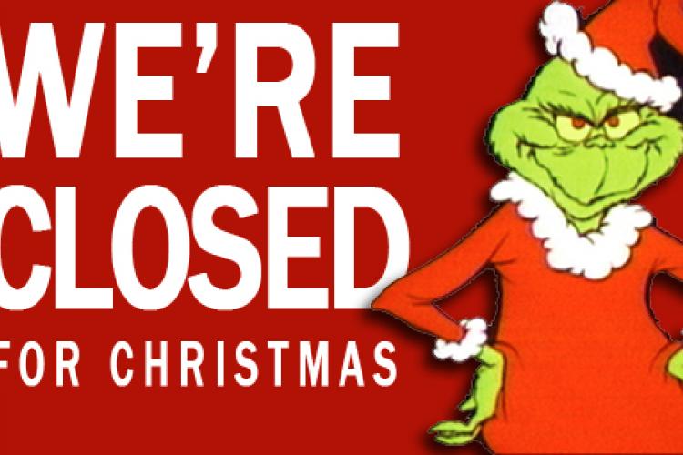 Closed for Christmas