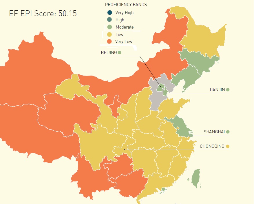 Beijing and Two Other Mainland Cities Outpace Hong Kong in English Proficiency