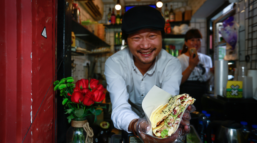 No More Avocado Toast: Avocado Drum Offers a Guacamole-Filled Interpretation of Jianbing on Gulou Dongdajie