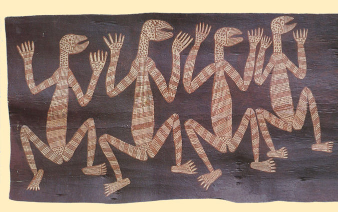 Rare Australian Aboriginal Bark Paintings on Exhibit in Beijing